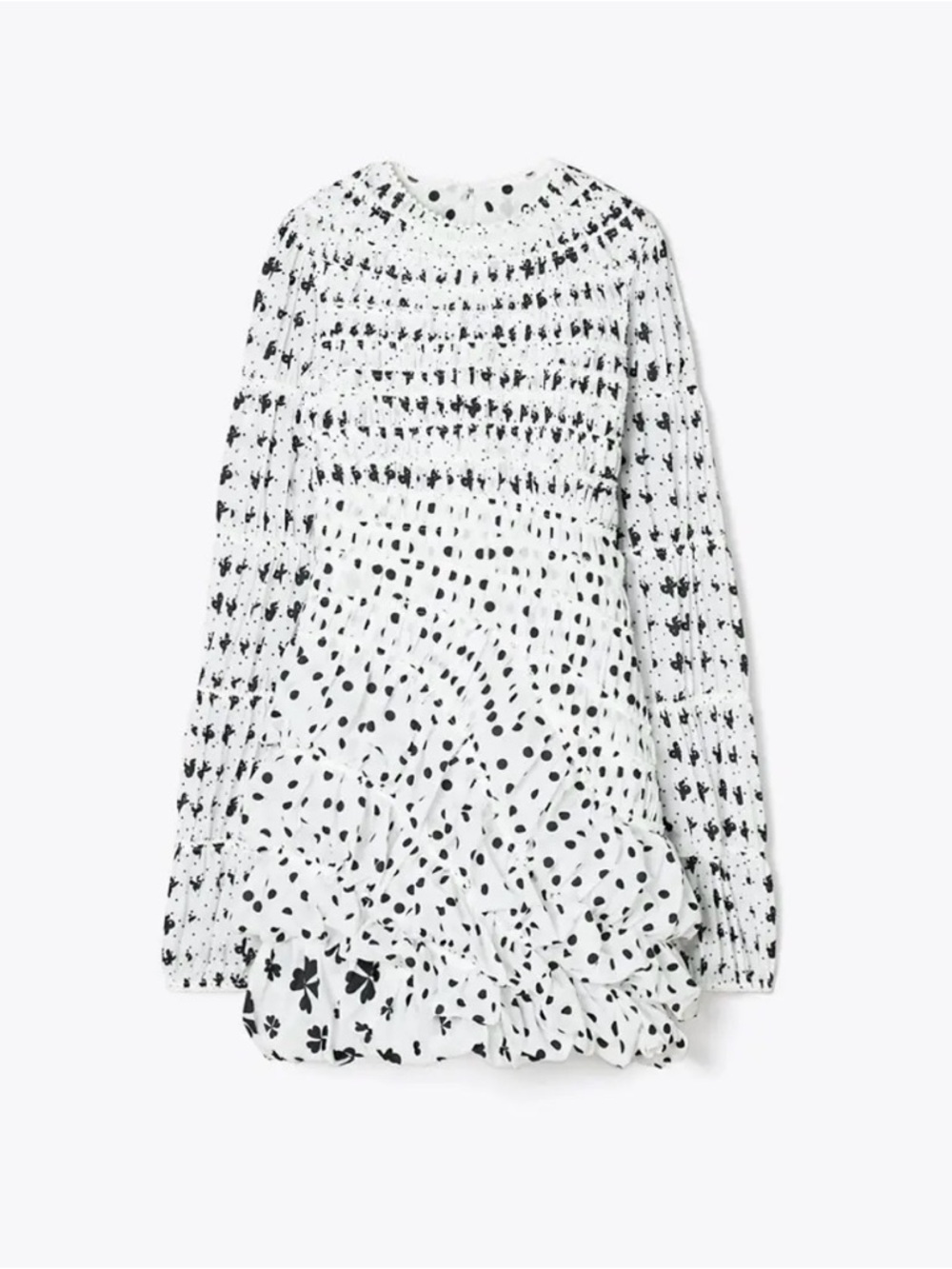 Tory Burch BNWT Taffeta Polka Dot and Tossed Bow Cap Dress